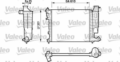 Radiators, Motora dzesēšanas sistēma VALEO 732535 1