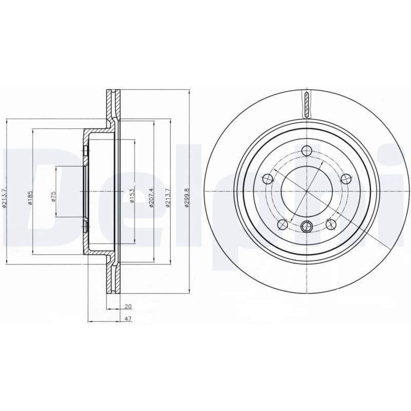 Bremžu diski DELPHI BG4223C 1