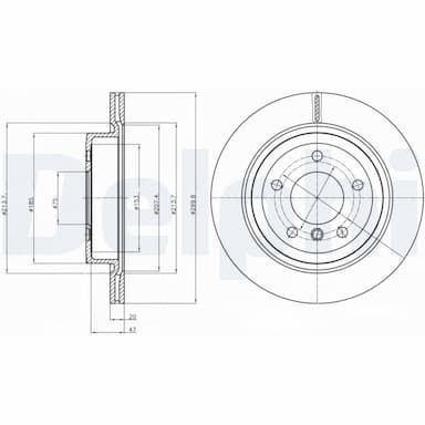 Bremžu diski DELPHI BG4223C 1