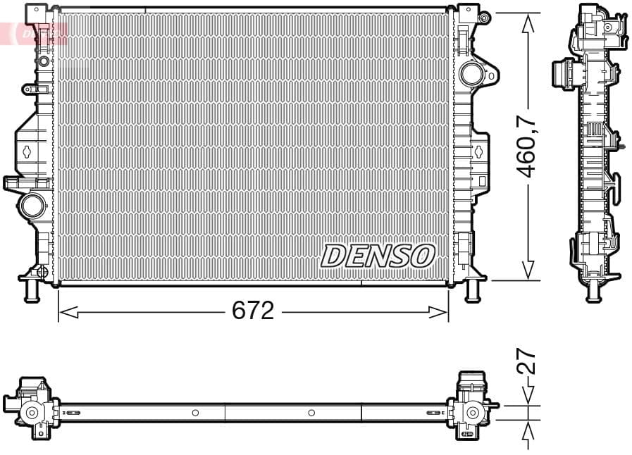 Radiators, Motora dzesēšanas sistēma DENSO DRM10115 1