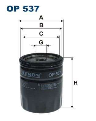 Eļļas filtrs FILTRON OP 537 1