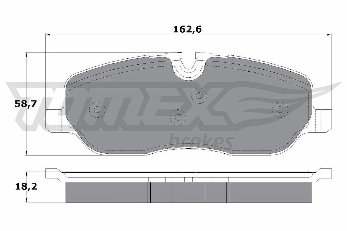 Bremžu uzliku kompl., Disku bremzes TOMEX Brakes TX 17-71 1