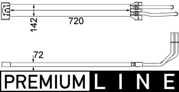 Eļļas radiators, Stūres vadība MAHLE CLC 109 000P 1