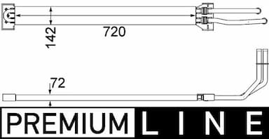 Eļļas radiators, Stūres vadība MAHLE CLC 109 000P 1