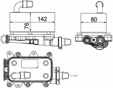 Eļļas radiators, Automātiskā pārnesumkārba MAHLE CLC 18 000P 2