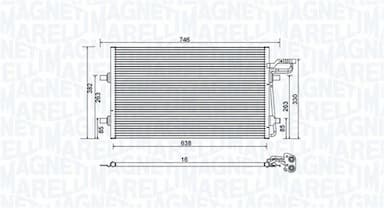 Kondensators, Gaisa kond. sistēma MAGNETI MARELLI 350203934000 1