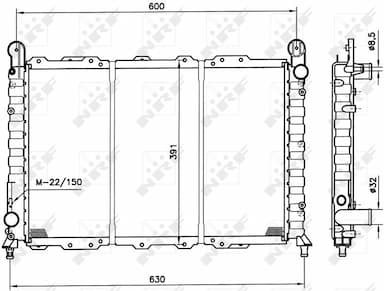 Radiators, Motora dzesēšanas sistēma NRF 58996 1