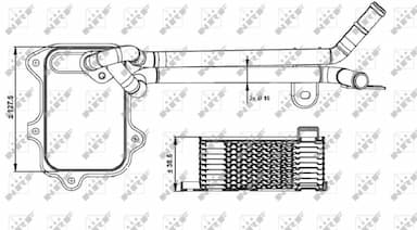 Eļļas radiators, Motoreļļa NRF 31261 5