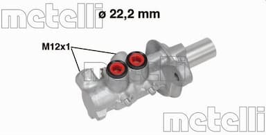 Galvenais bremžu cilindrs METELLI 05-0757 1