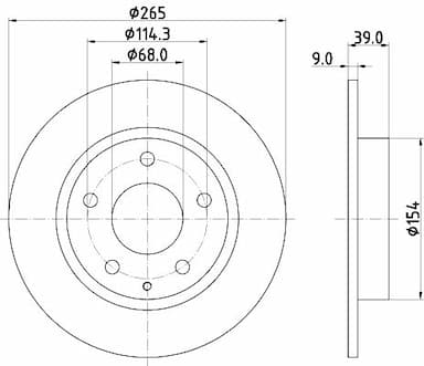 Bremžu diski HELLA 8DD 355 120-461 4