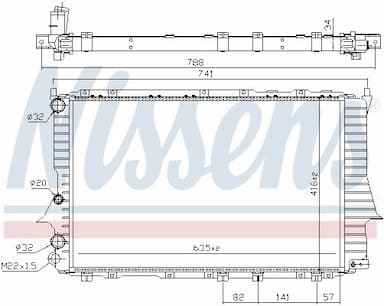 Radiators, Motora dzesēšanas sistēma NISSENS 60460 5