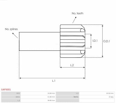 Enkurs, Starteris AS-PL SAP3001 2