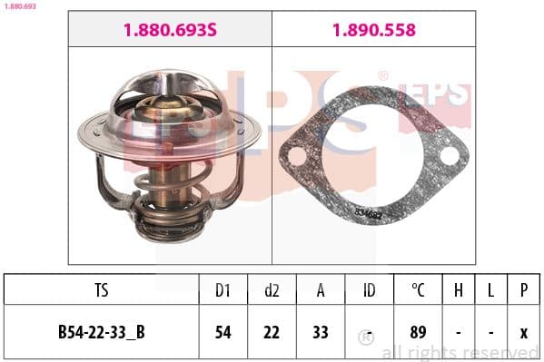 Termostats, Dzesēšanas šķidrums EPS 1.880.693 1