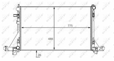 Radiators, Motora dzesēšanas sistēma NRF 58481 1