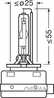 Kvēlspuldze ams-OSRAM 66548 3