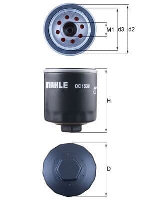 Eļļas filtrs KNECHT OC 1539 1