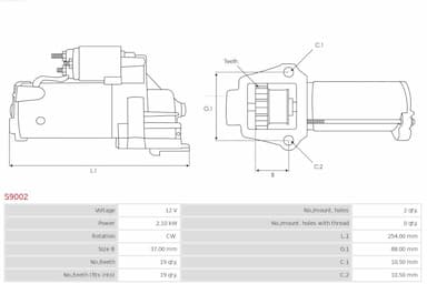 Starteris AS-PL S9002 5