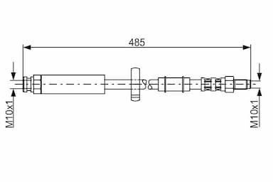 Bremžu šļūtene BOSCH 1 987 481 063 5