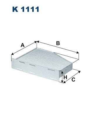 Filtrs, Salona telpas gaiss FILTRON K 1111 1