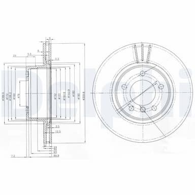 Bremžu diski DELPHI BG3870 1