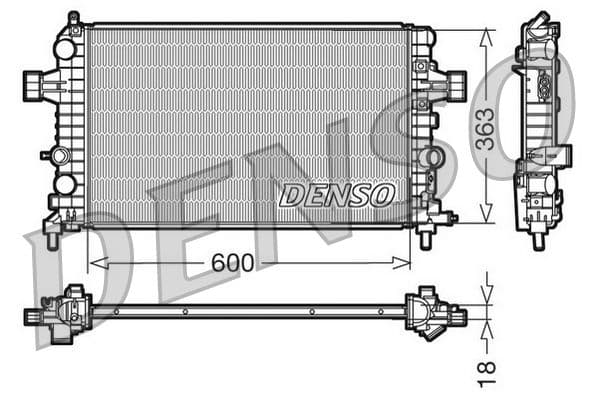 Radiators, Motora dzesēšanas sistēma DENSO DRM20103 1