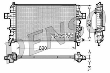 Radiators, Motora dzesēšanas sistēma DENSO DRM20103 1