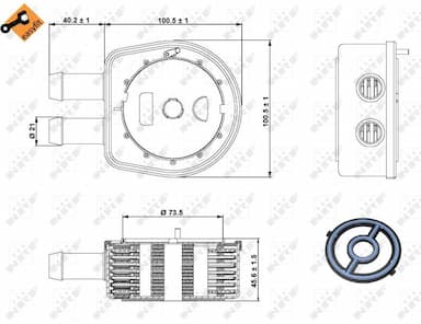 Eļļas radiators, Motoreļļa NRF 31236 5