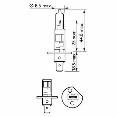 Kvēlspuldze PHILIPS 12258PRC1 3