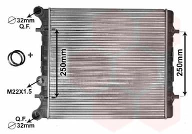 Radiators, Motora dzesēšanas sistēma VAN WEZEL 58002152 1