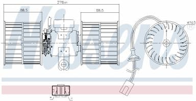 Salona ventilators NISSENS 87411 6