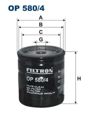 Eļļas filtrs FILTRON OP 580/4 1