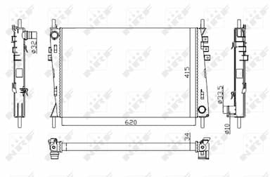 Radiators, Motora dzesēšanas sistēma NRF 53782 4