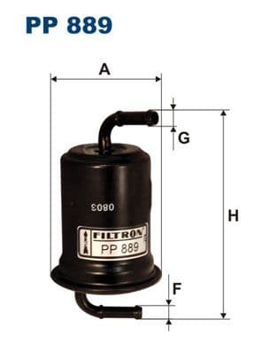 Degvielas filtrs FILTRON PP 889 1