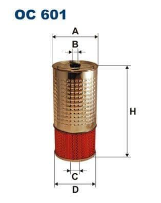 Eļļas filtrs FILTRON OC 601 1