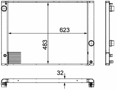 Radiators, Motora dzesēšanas sistēma MAHLE CR 917 000P 2