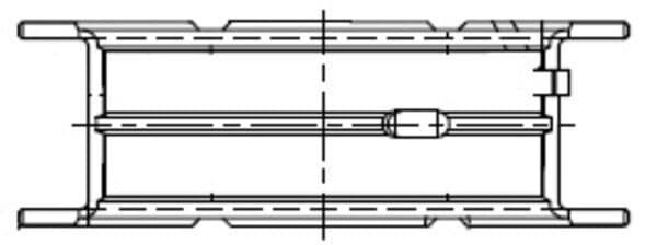 Kloķvārpstas gultnis MAHLE 001 FL 21834 000 1