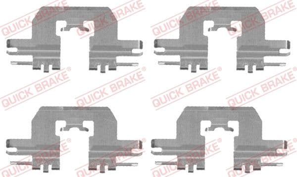 Piederumu komplekts, Disku bremžu uzlikas QUICK BRAKE 109-1724 1