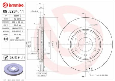 Bremžu diski BREMBO 09.E234.11 1