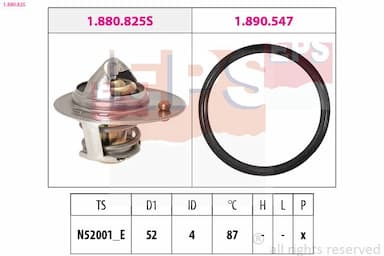 Termostats, Dzesēšanas šķidrums EPS 1.880.825 1