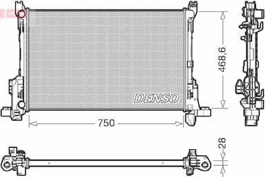 Radiators, Motora dzesēšanas sistēma DENSO DRM09175 1