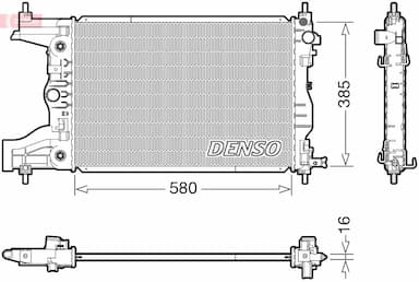 Radiators, Motora dzesēšanas sistēma DENSO DRM15016 1