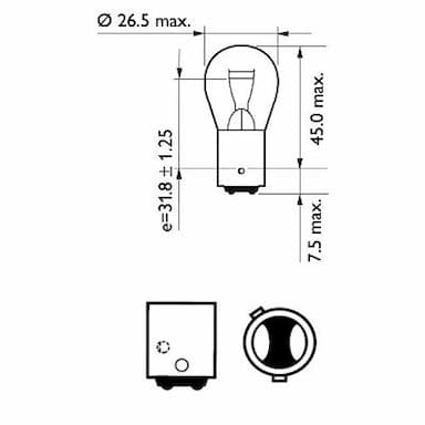 Kvēlspuldze PHILIPS 12495CP 3