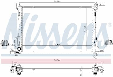 Radiators, Motora dzesēšanas sistēma NISSENS 630792 5