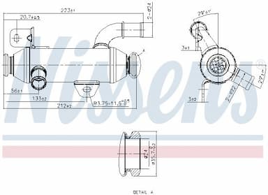 Radiators, Izplūdes gāzu recirkulācija NISSENS 989279 5