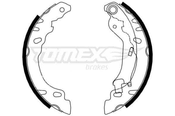 Bremžu loku komplekts TOMEX Brakes TX 21-61 1