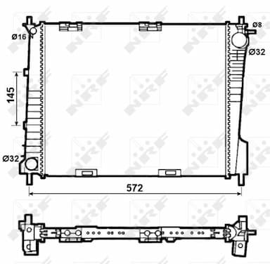 Radiators, Motora dzesēšanas sistēma NRF 53077 1