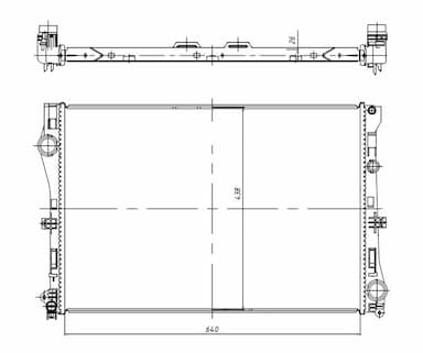 Radiators, Motora dzesēšanas sistēma NRF 50040 1