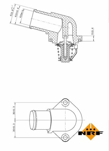 Termostats, Dzesēšanas šķidrums NRF 725037 5