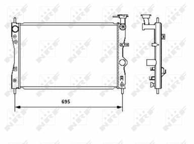 Radiators, Motora dzesēšanas sistēma NRF 53464 4