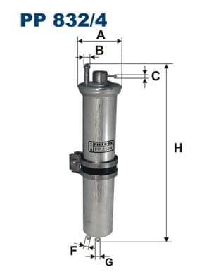 Degvielas filtrs FILTRON PP 832/4 1